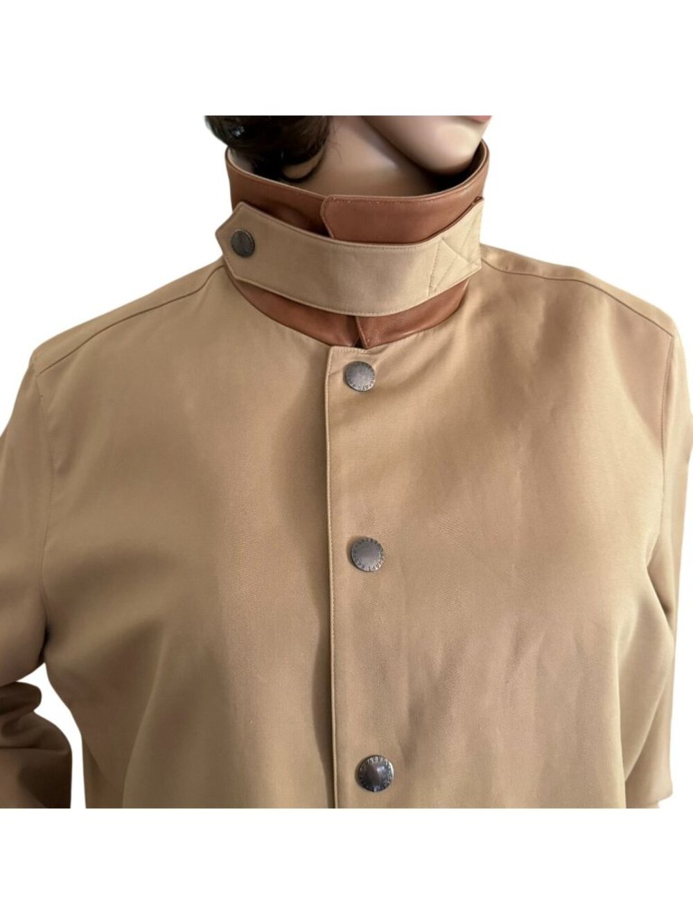 Lauren Ralph Lauren Woman Beige Lightweight Button Front Jacket Size 1X - Picture 12 of 12